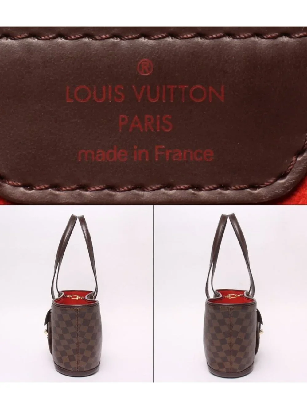 Louis Vuitton Tote Shoulder Bag Manosque PM Damier Ebene